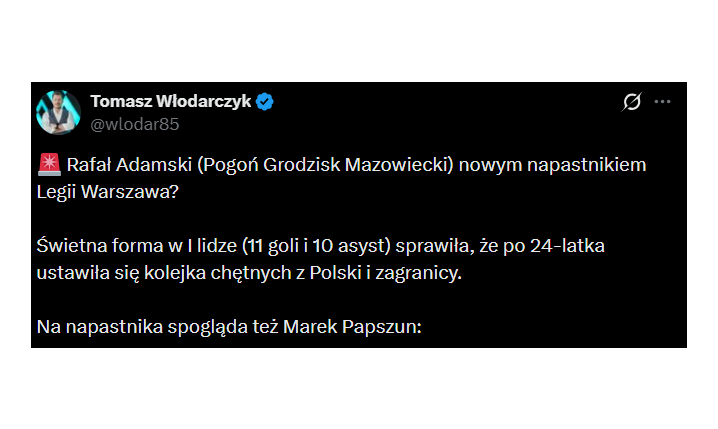 HIT! Legia chce... NAPASTNIKA Z 1. LIGI!